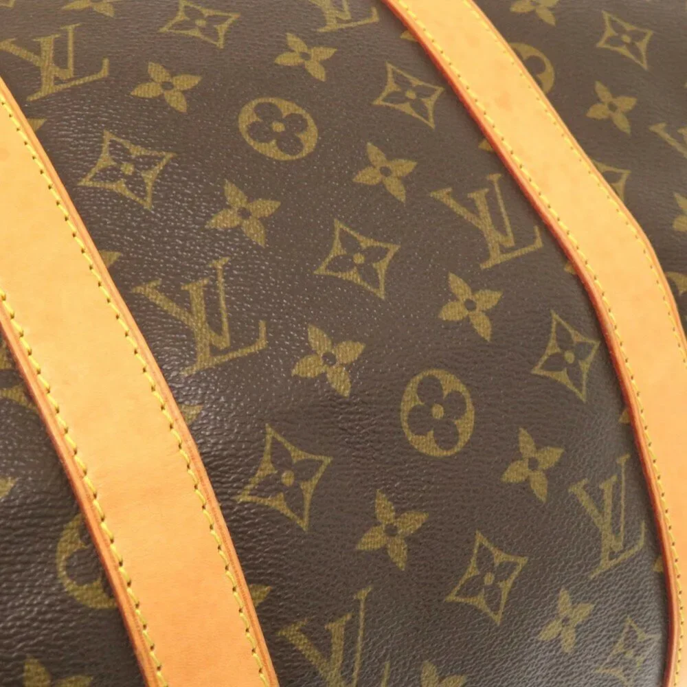 LOUIS VUITTON Brown Monogram Keepall 50 Boston Bag